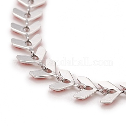 Collana con catena a maglie di grano smaltato&nbsp;NJEW-P220-02P-04