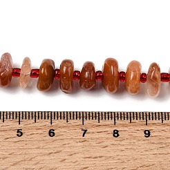 Natürliche rote Kaninchenfell Rutilquarz Perlen Stränge&nbsp;G-L649-C06-01