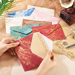 24 Stück 6 Farben Papierumschläge&nbsp;AJEW-TA0002-31