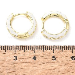 Pendientes de aro de circonio cúbico de micro pave de latón&nbsp;KK-CBA081F-04G-C
