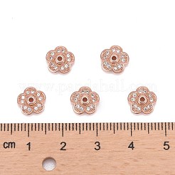 5 micro en laiton -petal ouvrent caps zircons clairs&nbsp;ZIRC-P001-31RG