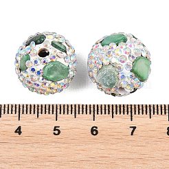 Handgemachte Fimo-Perlen Strass&nbsp;CLAY-H009-03E