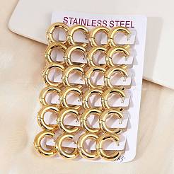 202 Edelstahl Polier Creolen&nbsp;EJEW-M106-02G-01