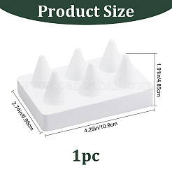 Espositori per anelli in gesso a 6 cono&nbsp;ODIS-WH0029-99