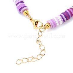 Set di gioielli fatti a mano in argilla polimerica perline heishi&nbsp;SJEW-JS01136-02
