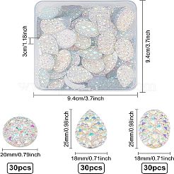 Cabochon in resina stile 90 pz 3 30&nbsp;CRES-CA0001-04