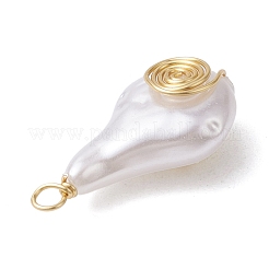 Pendenti di perle imitazione plastica abs&nbsp;PALLOY-JF02600-02