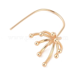 Fornituras de aretes de flores de latón&nbsp;KK-N256-21G