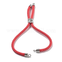 Bracelets en argent avec cordon de nylon torsadé&nbsp;DIY-B066-03P-15