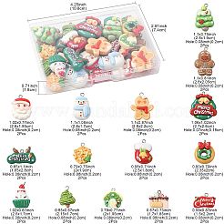 30 stücke 15 stile weihnachten undurchsichtige harz anhänger&nbsp;CRES-FS0001-33
