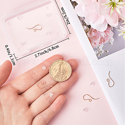 6 pezzi di ottone ganci orecchino&nbsp;KK-BBC0013-82