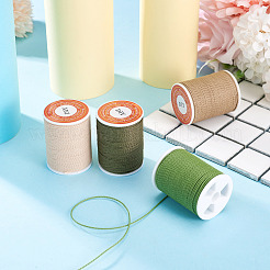 4 rouleau de cordon rond en polyester ciré 4 couleurs&nbsp;YC-TA0001-27B