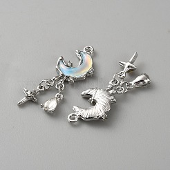 Pendenti della lega di tono platino&nbsp;FIND-WH0441-07P-02