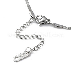 Collier avec pendentif en forme de nœud papillon en acier inoxydable 304 anti-ternissement&nbsp;NJEW-Z028-02P