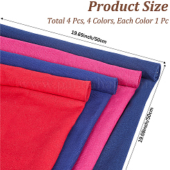 4 pezzo di tessuto di lino in 4 colori&nbsp;DIY-CY0001-05E