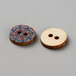 100 Stück 2-Loch-Holzknöpfe&nbsp;BUTT-WH20005-04