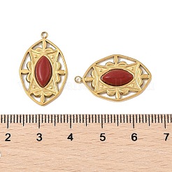 Anhänger aus natürlichem Karneol (gefärbt und erhitzt)&nbsp;STAS-P380-18G-01