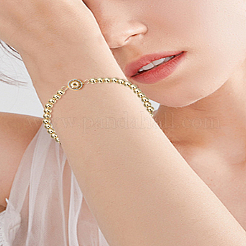 2 stücke 2 farben messing kette armband herstellung&nbsp;KK-LP0001-99