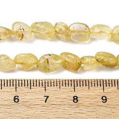 Natürlichen Gold Rutilquarz Perlen Stränge&nbsp;G-K395-A09-01