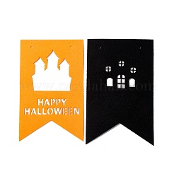 16 Uds. Adornos de fieltro de bandera de 2 colores&nbsp;DIY-B054-02D