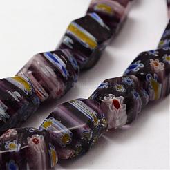 Millefiori a mano fili di perline di vetro&nbsp;LAMP-G100-03