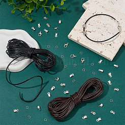 Kits de fabrication de colliers et bracelets en cordon de cuir de vachette à faire soi-même&nbsp;DIY-CL0002-47