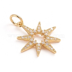 Pendentifs avec zircon cubiques à micro-pavés en laiton&nbsp;ZIRC-E164-29G