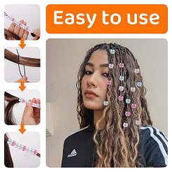 Ensemble d'outils de coiffure pour tresses et twists en acrylique&nbsp;DIY-FZC0002-01A