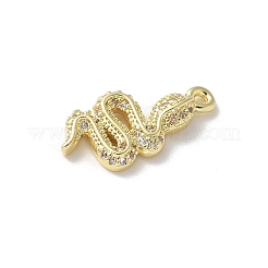Pendenti in zirconi cubici trasparenti in micro pavè di ottone&nbsp;KK-S505-04G-01