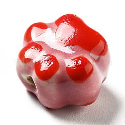 Perline porcellana stampato fatto a mano&nbsp;X1-PORC-F005-02D