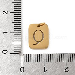 Ciondoli in acciaio inossidabile 304&nbsp;LS-STAS-R001-01G-Q