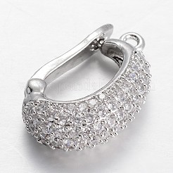 Messing Micro Pave Zirkonia Enhancer Shortener Kautionen&nbsp;KK-E671-05E
