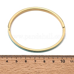Bracelets manchettes articulés en acier inoxydable 304 émaillé pour femmes&nbsp;SA-CBAC920-15G-01A