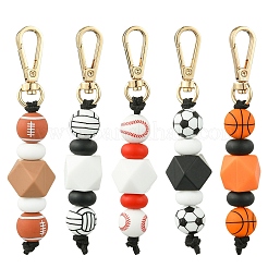 Porte-clés boule en silicone&nbsp;KEYC-YW00147-01