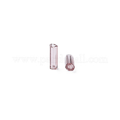 Perles de bugle de verre transparent&nbsp;SEED-N005-001-C09