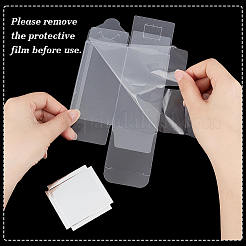 Boîtes de rangement cadeaux pliables en PVC&nbsp;CON-WH0110-57A