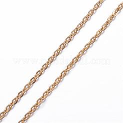Colliers à chaîne en acier inoxydable 304&nbsp;NJEW-P147-07G