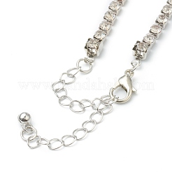 Colliers de chaîne de tasse de strass en alliage&nbsp;NJEW-H217-01P