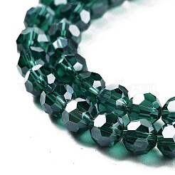 Chapelets de perles en verre transparent électrolytique&nbsp;LS-EGLA-A035-T6mm-A18