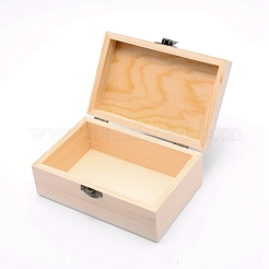 Scatola di legno di pino&nbsp;CON-WH0080-12
