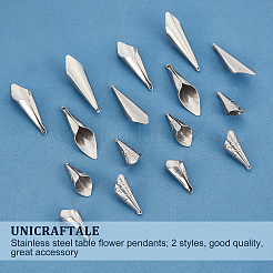20 pendentif en acier inoxydable 304 de 2 styles&nbsp;STAS-UN0033-01