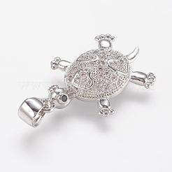 Pendentifs avec zircon cubiques à micro-pavés en laiton&nbsp;ZIRC-G104-23P