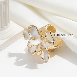 Anillos abiertos de aleación esmaltada para mujer&nbsp;WG41D5A-01