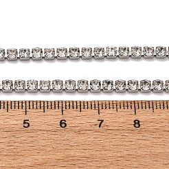 Collane con catena a tazza con strass in acciaio inossidabile 304 da 3 mm per donna&nbsp;NJEW-G175-01P-02