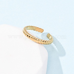 Anillos de puño abiertos de acero inoxidable 304 para mujer&nbsp;RJEW-K309-11C-G