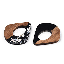 Colgantes de resina opaca y madera de nogal&nbsp;RESI-N039-57B