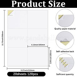 Selbstklebendes Aufkleberpapier&nbsp;AJEW-WH20064-09D