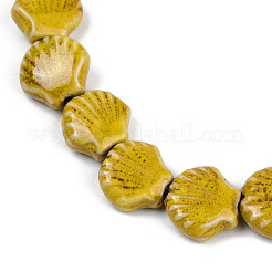 Abalorios de la porcelana hecha a mano hilos&nbsp;PORC-Q002-01A-06