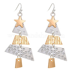 Halsketten-Sets mit Weihnachtsbaumanhänger aus Legierung und Ohrhängern&nbsp;WG3F9DA-03
