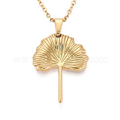 Colliers pendentifs en acier inoxydable 304&nbsp;NJEW-T018-33G